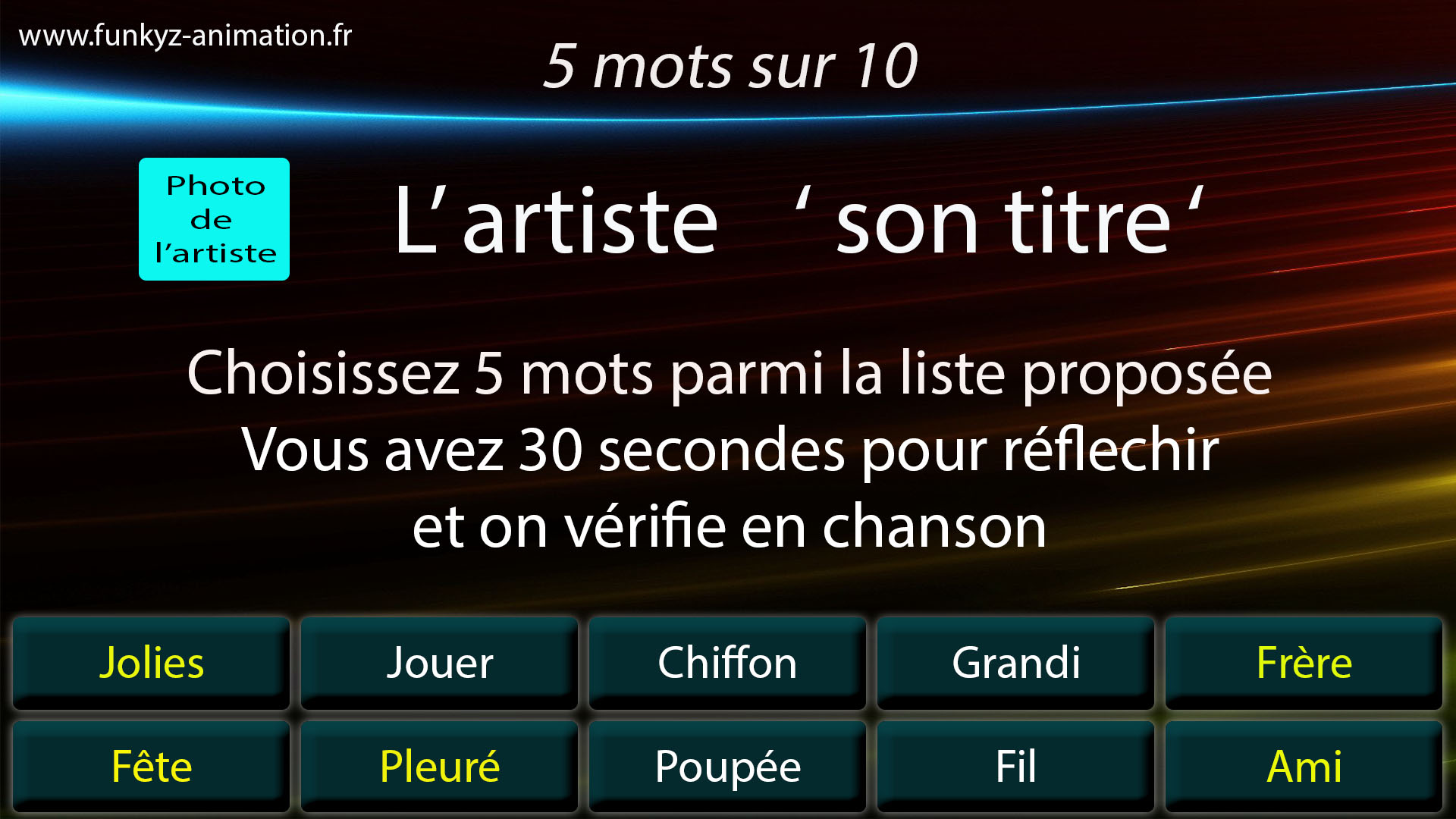 5 mots sur 10