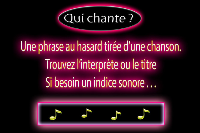 Qui chante ?