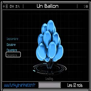 12 mois — Des ballons