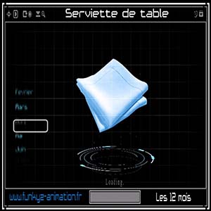 12 mois — Serviette de table